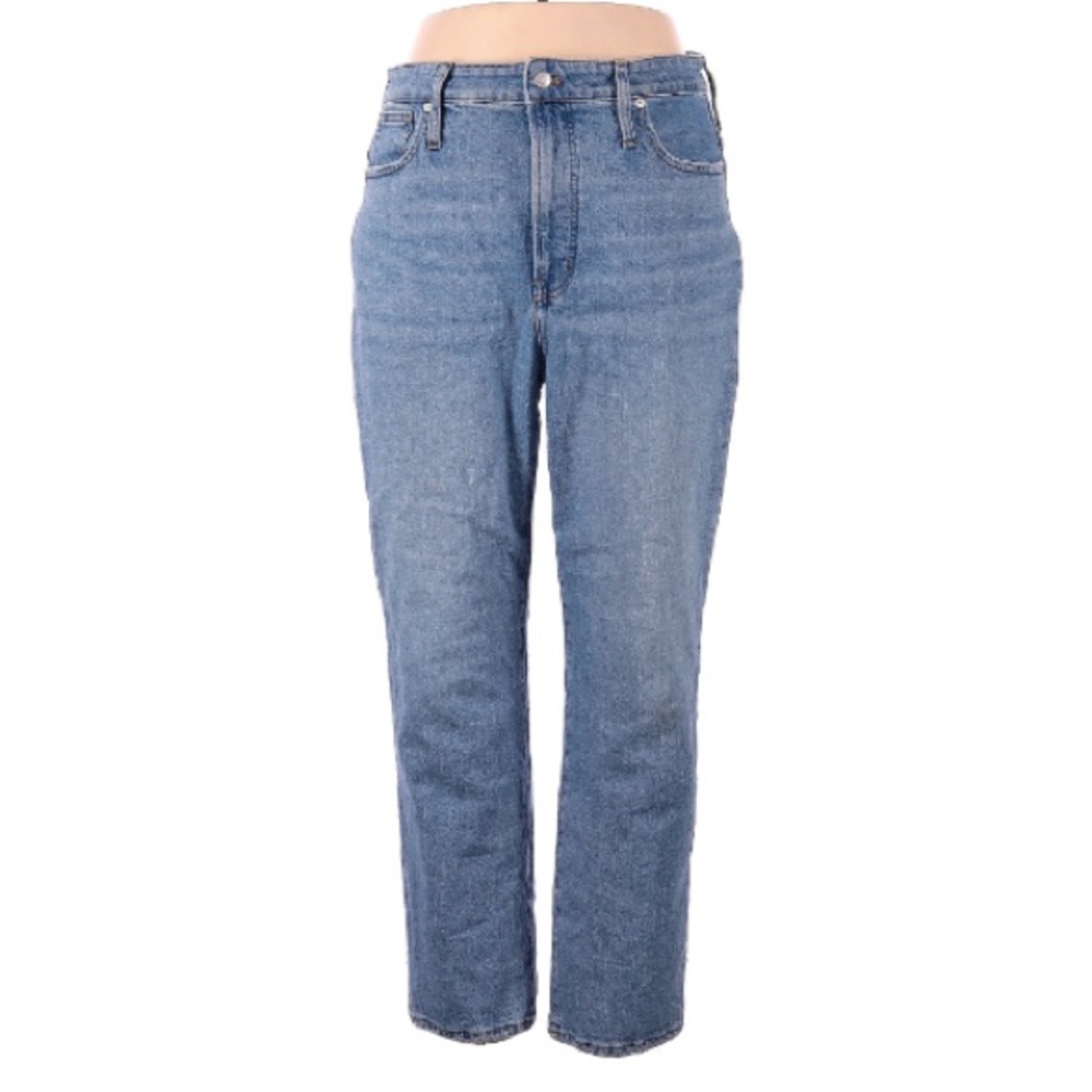 Classic High-Rise Straight Leg Women’s Jeans - Light Blue